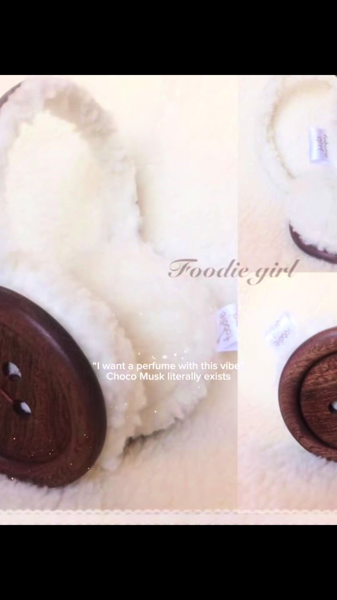 TikTok post by @unniekiss for Intense Oud. Caption reads: [...] toasted marshmallows and vanilla yum....