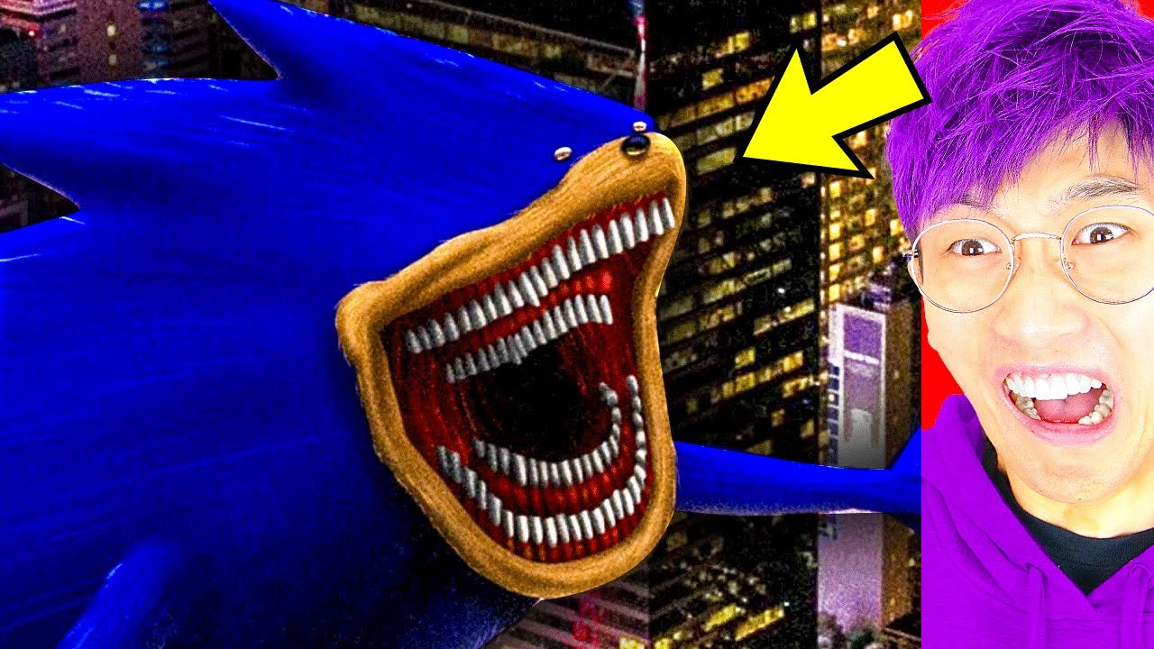 YouTube post by @LankyBoxWorld for LankyBox. Caption reads: THE SHIN SONIC TAPES!? (LANKYBOX REACTION!).