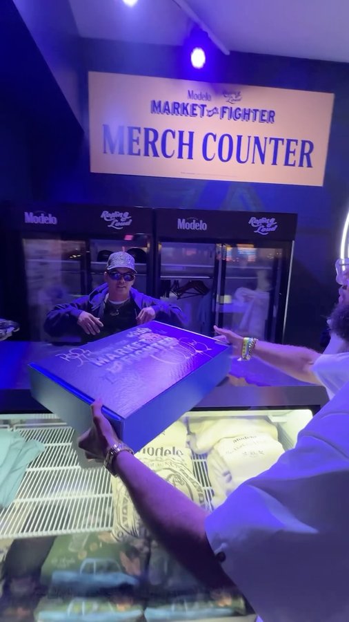 Instagram post by @madebyngo for Modelo Usa. Caption reads: Appreciate @modelousa for the invite to....