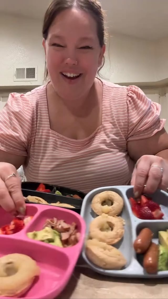 Instagram post by @themhoffers for Amylu Foods. Caption reads: Quick breakfast! Always good with @marthawhite and....