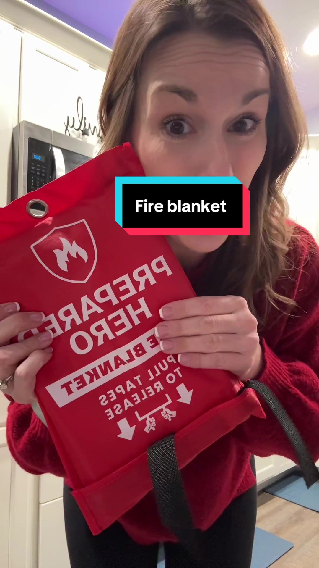 TikTok post by @nred_23 for Prepared Hero. Caption reads: [...] #fire #kitchenessentials @Prepared Hero.