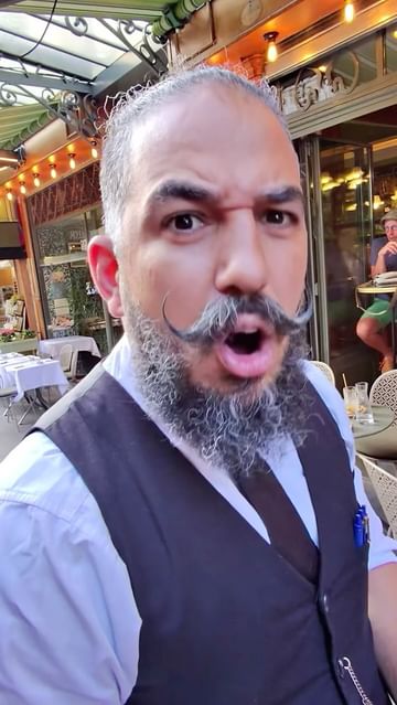 Instagram post by @laurentbaffie for Trade Republic. Caption reads: .