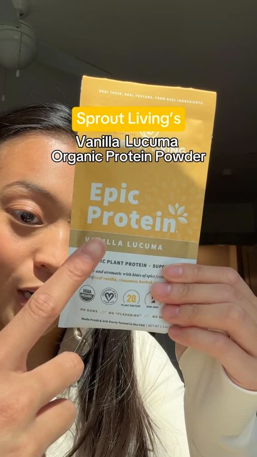 Instagram post by @adesembrano for Sprout Living. Caption reads: [...] my stomach every time… then I found....