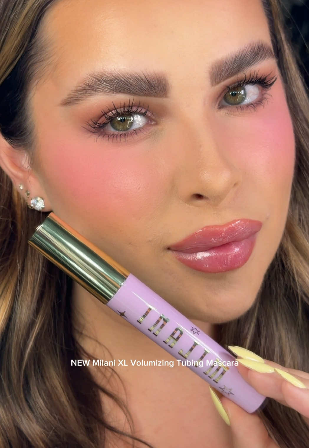 TikTok post by @jadenfamilo for Milani Cosmetics. Caption reads: @Milani Cosmetics really outdid themselves with....