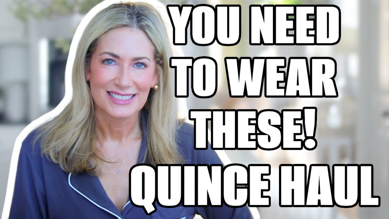 YouTube post by @MsGoldgirl for Flodesk. Caption reads: Fall Outfits You Should Be Wearing | Quince Haul.