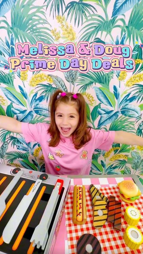 Instagram post by @gorjess.moments for Melissa & Doug. Caption reads: [...] Prime Day savings! ☀️🛍️ Melissa & Doug’s....