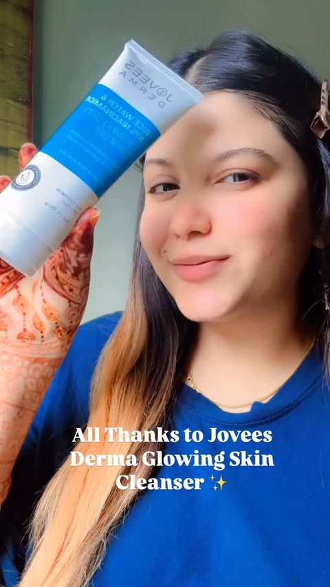 Instagram post by @makeupbyanam77 for Jovees Herbal. Caption reads: The best cleanser under 299/- @joveesherbal ✨🤌🏻....