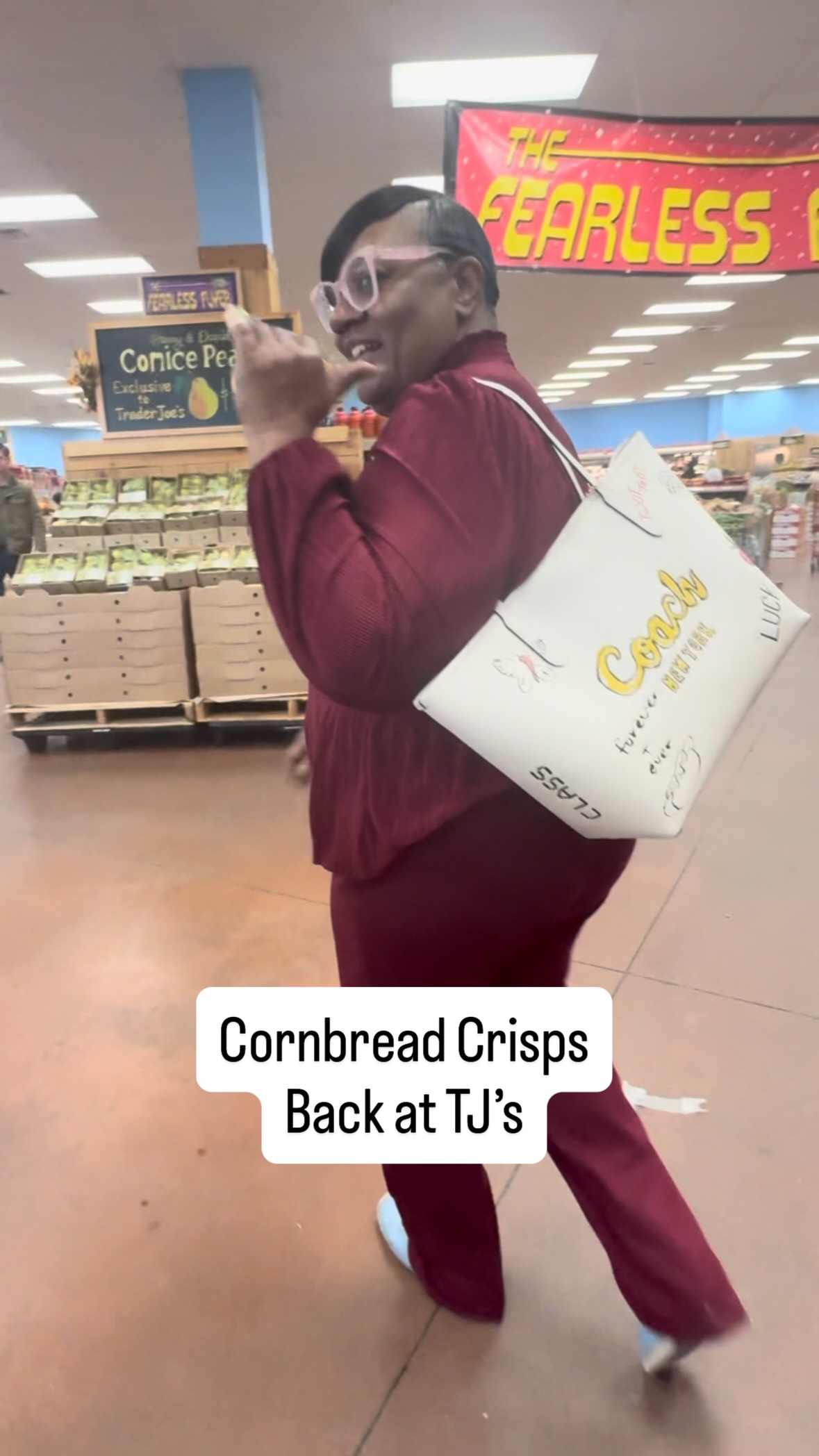 Instagram post by @ilove2giggle2_ for Trader Joe's. Caption reads: I had to go back to @traderjoes to get the....