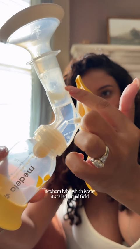 Instagram post by @makaylamclovin for Medela. Caption reads: [...] of mind going into those early days.....