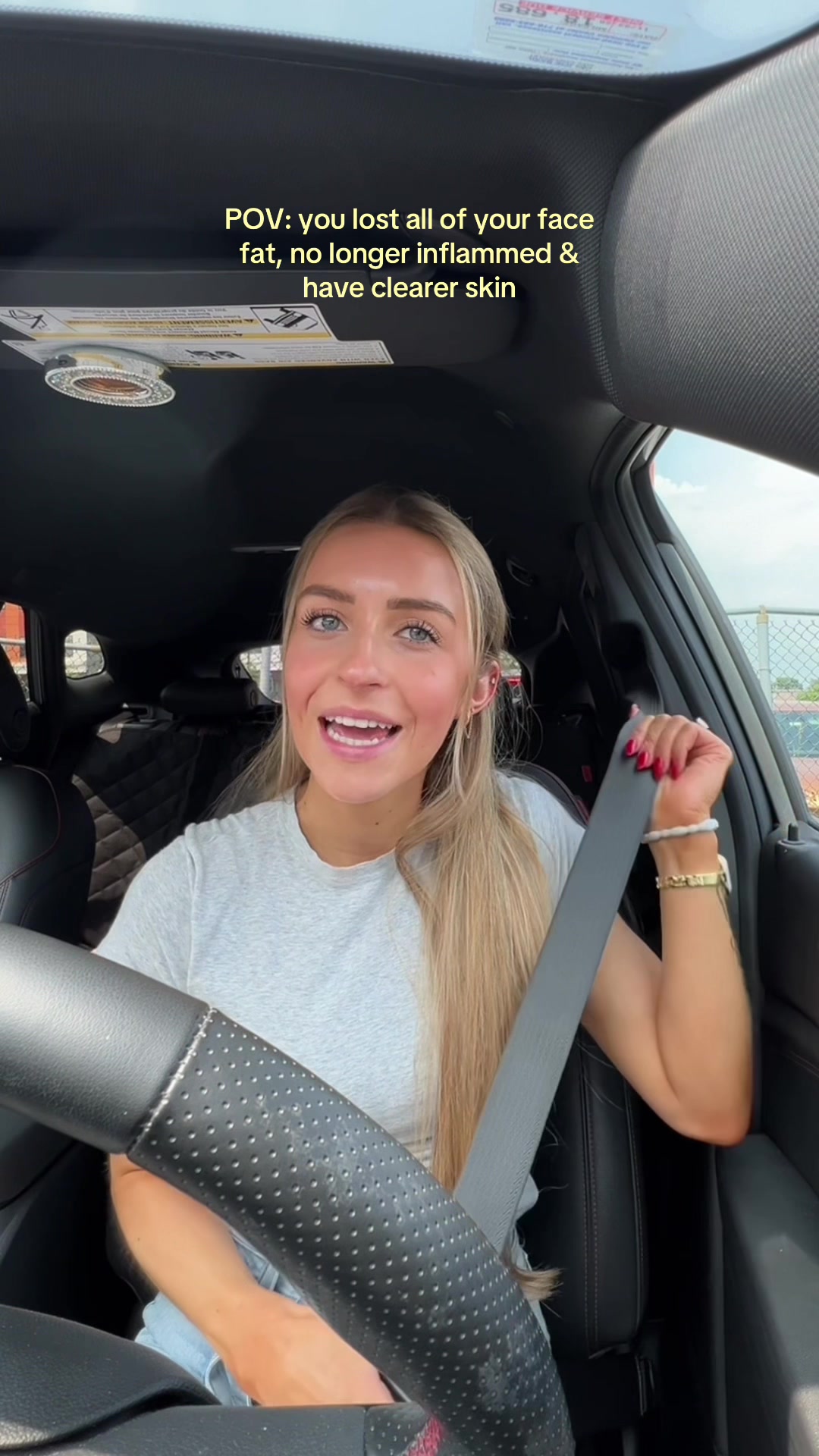 TikTok post by @abbyjdfit for drinknello. Caption reads: I didn't realize how much inflammation I was....