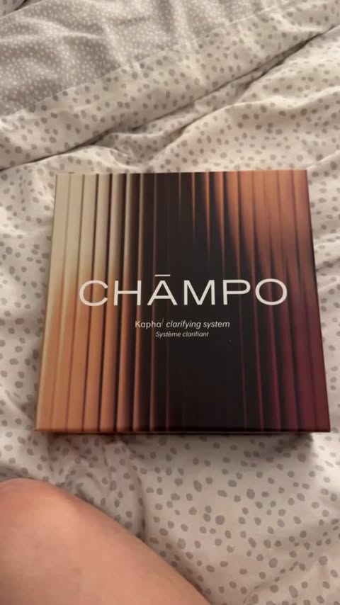 Instagram post by @0liviahesketh for Chāmpo Haircare. Caption reads: CHAMPO Everyday. For 14 days. Look how much fuller....
