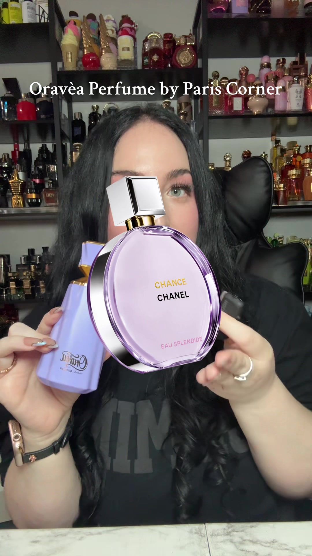 TikTok post by @itsari_b for Aroma Concepts. Caption reads: [...] #perfumetiktok #fragrancetiktok @AROMA....