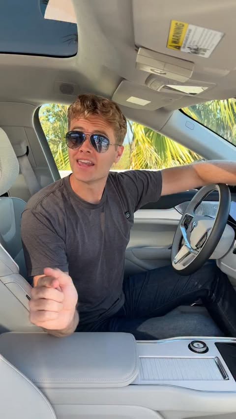 Instagram post by @drakemoschkau for Volvo Cars. Caption reads: The @volvocarusa EX90 is quick! #volvo #ex90....