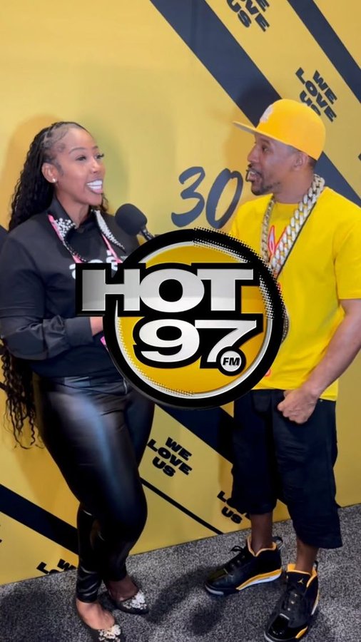 Instagram post by @hiphopgamer for HOT 97. Caption reads: [...] #EssenceFest30! Check out my convo with....