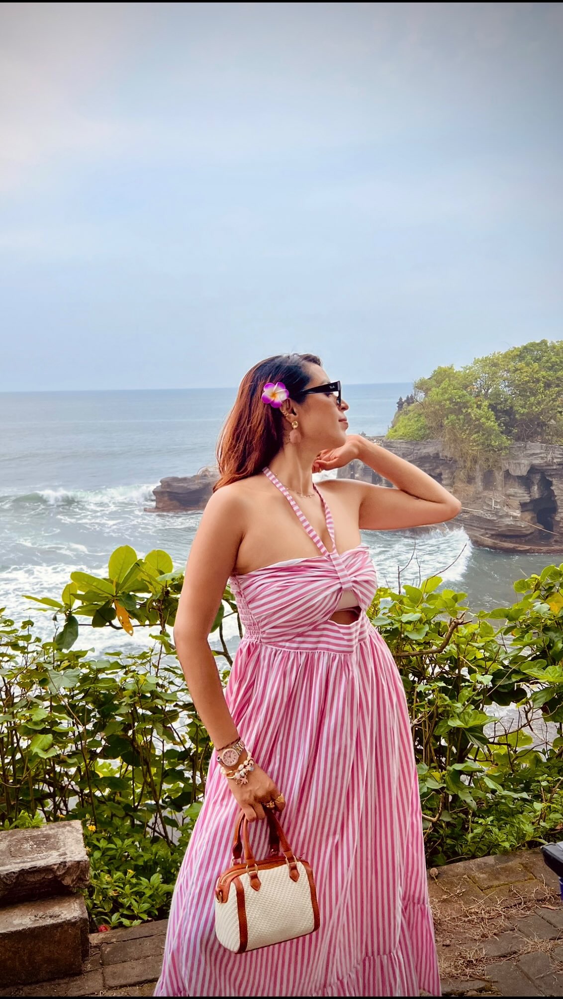 Instagram post by @thattrendstalker for INGLOT COSMETICS. Caption reads: GRWM with @inglot_india in 📍Bali. This eyebrow....