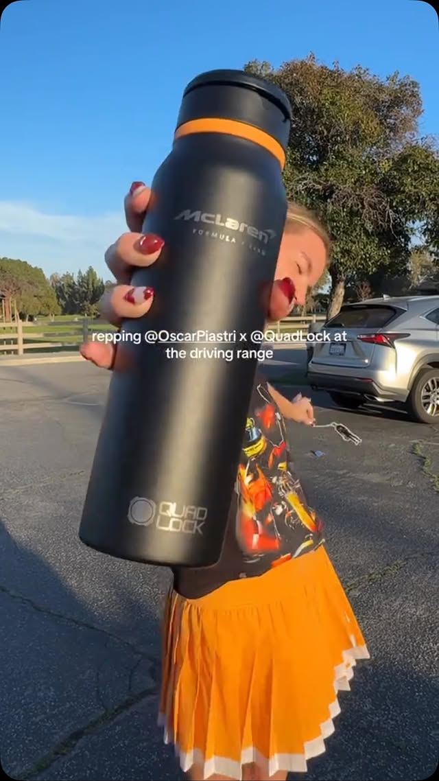 Instagram post by @jessdeseray for McLaren. Caption reads: [...] gp win all week probably #oscarpiastri....