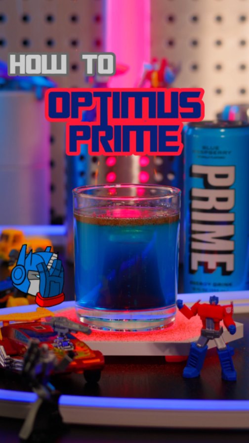 Instagram post by @thesincitybartender for DrinkPrime. Caption reads: [...] more Bayformers movie. He killed it!....
