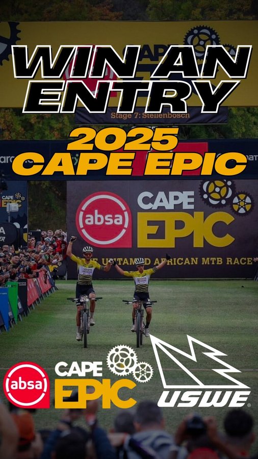 Instagram post by @kellyjonesmtb for USWE. Caption reads: [...] USD! 🏆 PLUS, you’ll each receive a USWE....