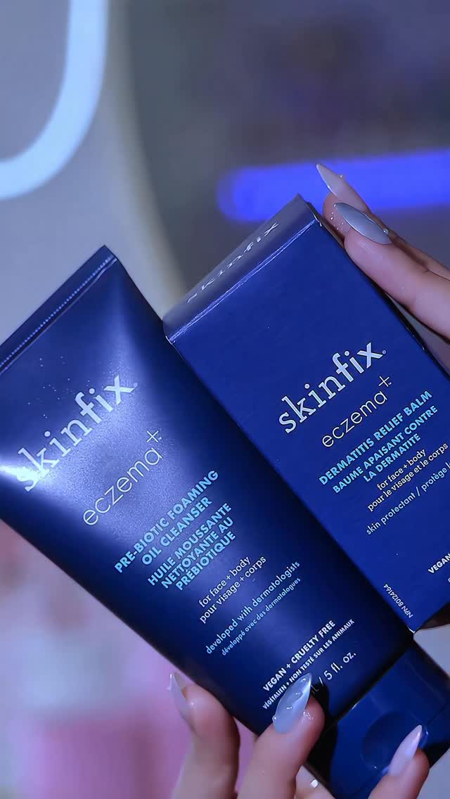 Instagram post by @makeupglamlu for Skinfix. Caption reads: [...] sensitivity, or flare-ups — this duo from....