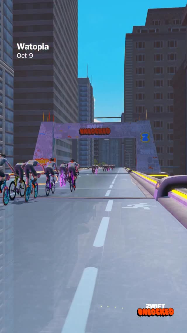 Instagram post by @tillyonabike for Zwift. Caption reads: 🎥 Eyewitnesses @rickzabel and @tillyonthebike....