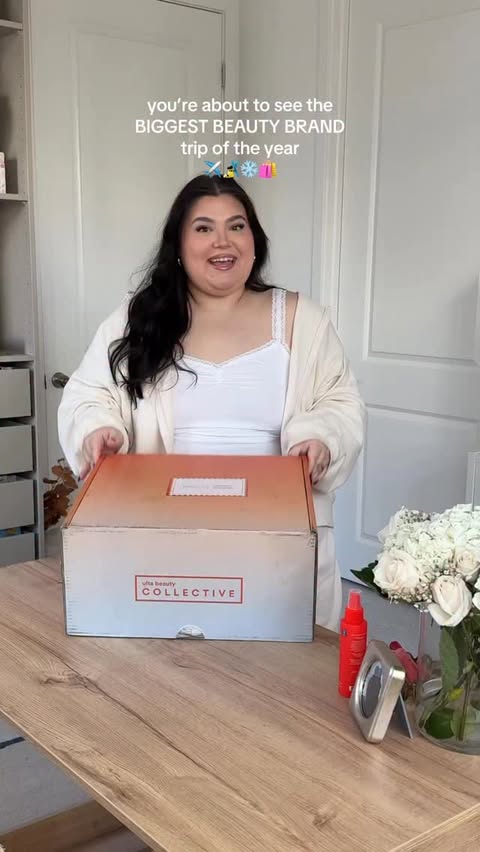 Instagram post by @all.things.jas for UGG. Caption reads: SEE YOU ON THE SLOPES @ultabeauty 🎿🏔️❄️🛍️....