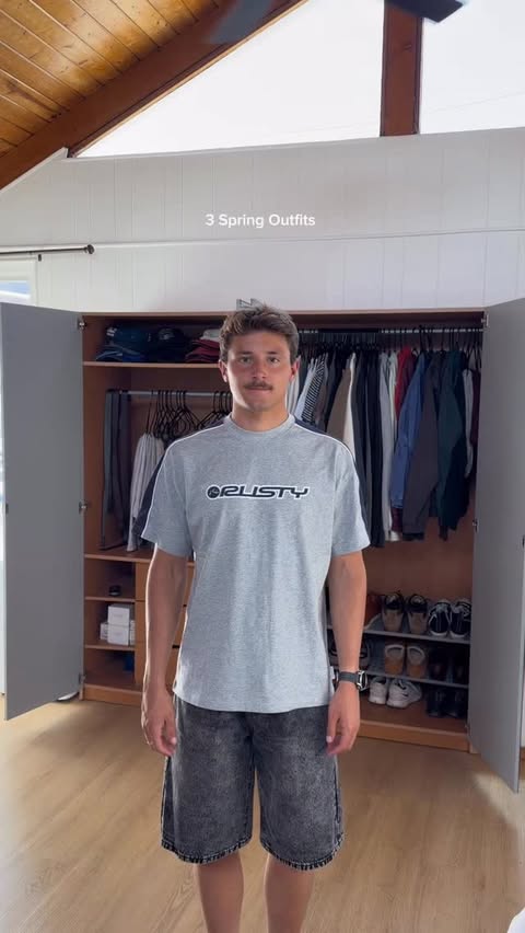 Instagram post by @bridger_lewis for Tillys. Caption reads: #ad 3 new outfits all from @tillys #withtillys.