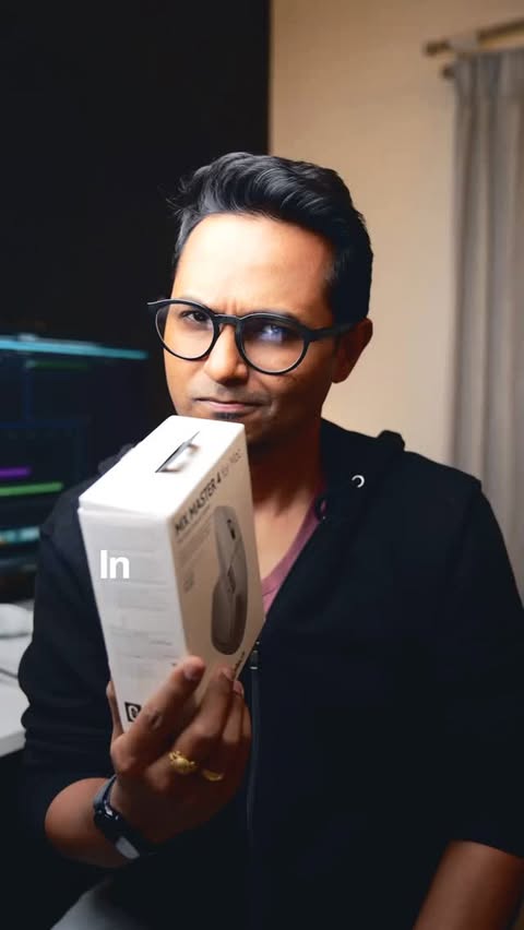 Instagram post by @saptarshiux for Logitech. Caption reads: MX Master 4 vs 3S: REAL Comparison

This reel....