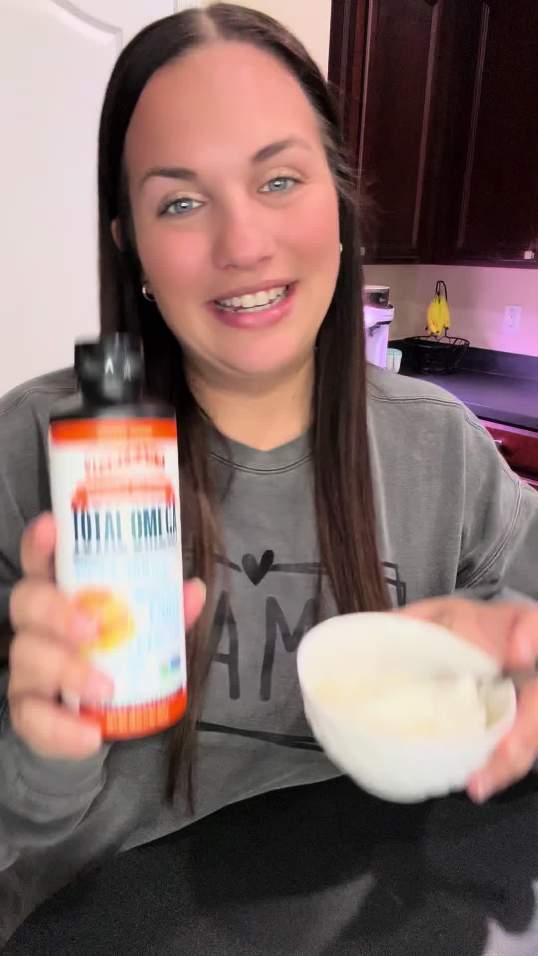 TikTok post by @alexamsmith7 for Barlean's. Caption reads: [...] of our health could taste so good?!....