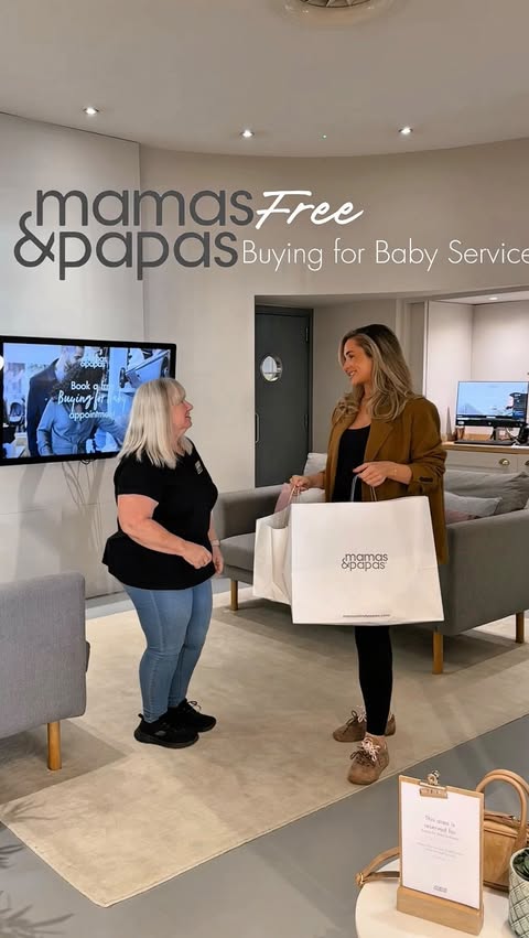 Instagram post by @lifeof_kayley_ for Mamas & Papas. Caption reads: Attention mamas/ mamas to be.. I have been....