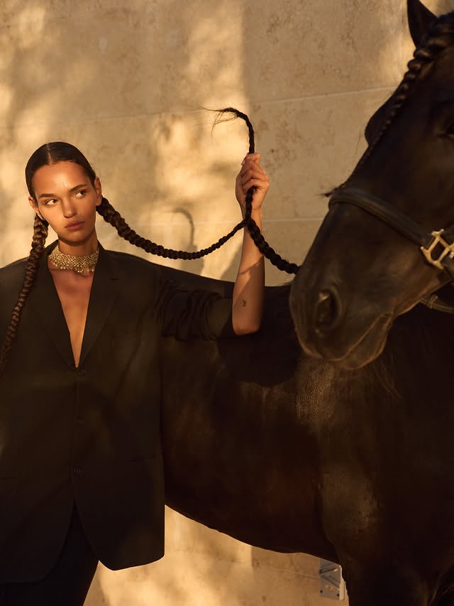 Instagram post by @nataliekarpushenko for 7artisans. Caption reads: [...] Shot with a new AF 50mm F1.8 from....