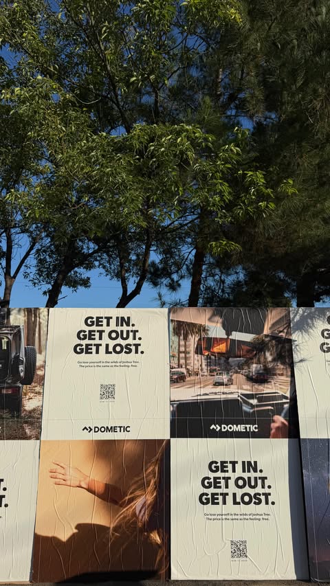 Instagram post by @likeafriendsaid for Dometic. Caption reads: LA makes it easy to get outside, @dometic makes it....