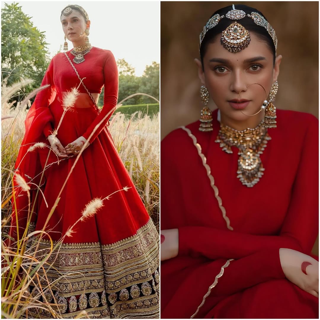 Instagram post by @eattweetblog for Sabyasachi. Caption reads: And the bride wore Sabyasachi for her wedding day!....