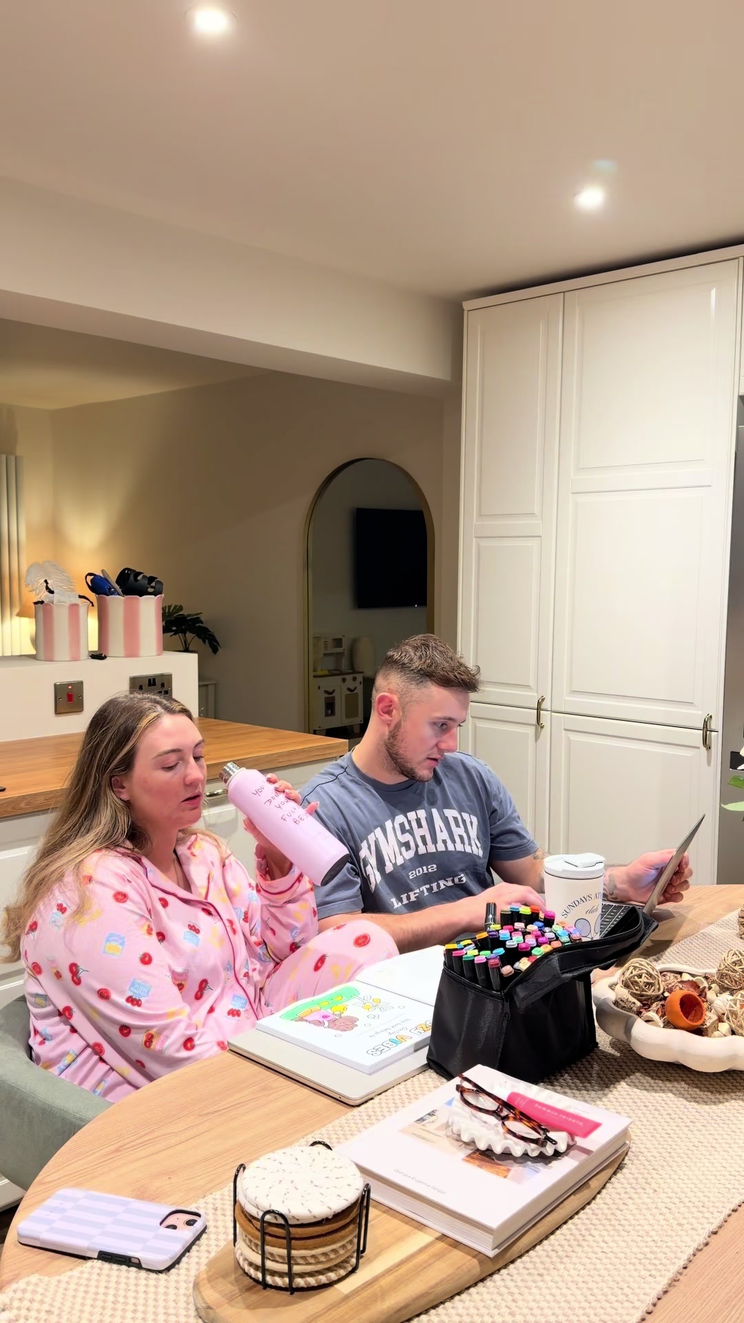 TikTok post by @_miawootton for BURGA. Caption reads: little moments with @BURGA 🎀🧸 ad #eveningroutine....