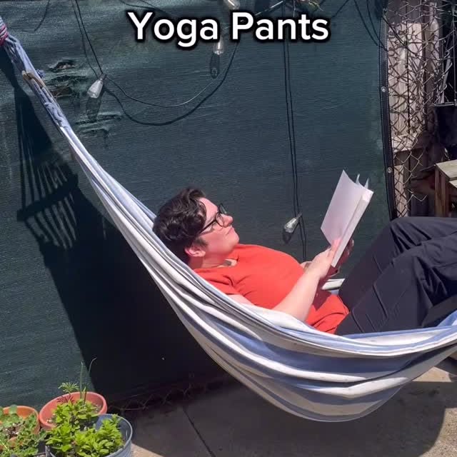 Instagram post by @samlymatters for Duluth Trading Company. Caption reads: I’m only interested in pants I can get up to....