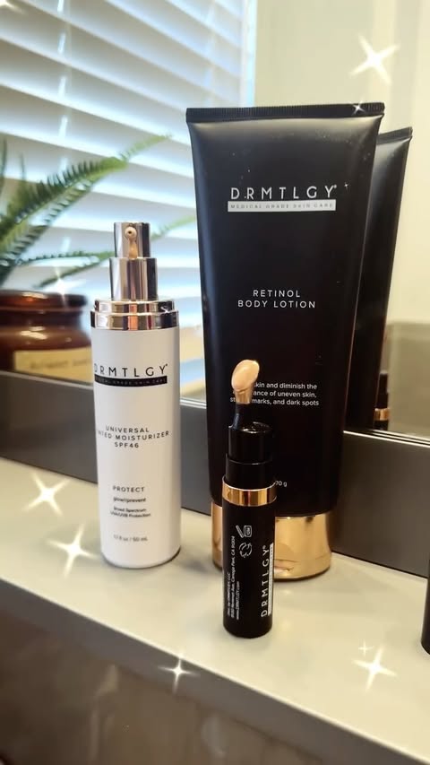 Instagram post by @sinemessence for DRMTLGY. Caption reads: Trying DRMTLGY for the first time… and I’m already....