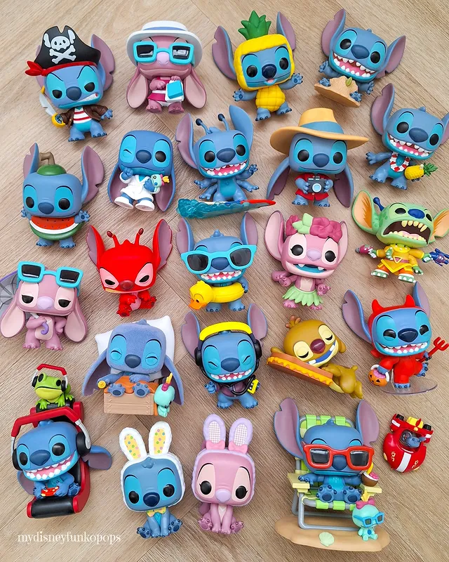 Instagram post by @mydisneyfunkopops for Funko. Caption reads: Happy New Year!!! 🍾🥂🎆
2025 was definitely....