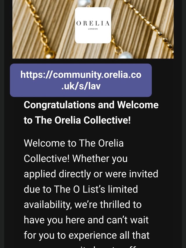 Instagram post by @beauty._.influence for Orelia. Caption reads: AD | i have been accepted into the Orelia....