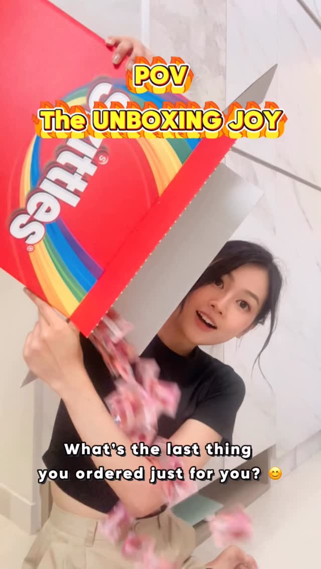 Instagram post by @rositakpyy for SKITTLES. Caption reads: Sometimes the best gift giver… is you.....