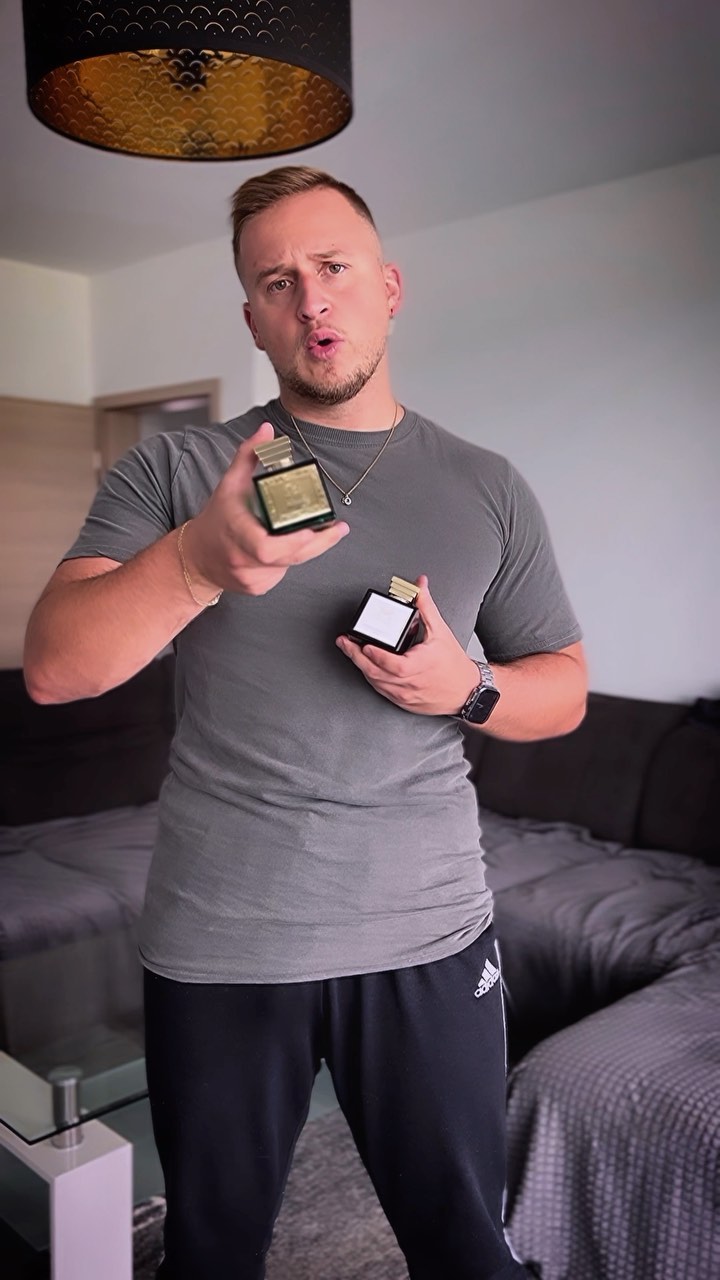 Instagram post by @bietzofficial for Sphinx Fragrances. Caption reads: Cooperation by @sphinxfragrances 
Extrait de....