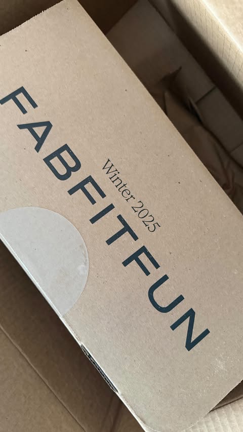 Instagram post by @ekaterina_lovik for FabFitFun. Caption reads: My FabFitFun box 🤍  Gifted by @fabfitfun 
A [...].