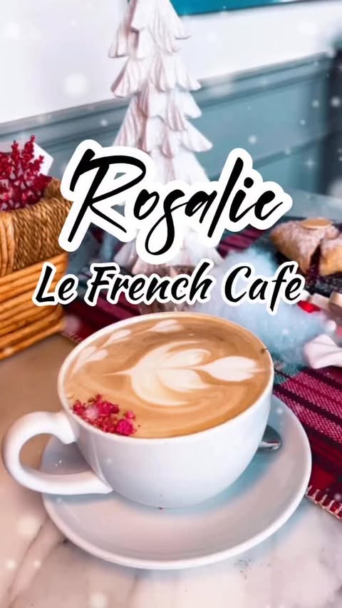 Instagram post by @rosallielefrenchcafe for Las Vegas Tips. Caption reads: ℝ𝕠𝕤𝕒𝕝𝕚𝕖 𝕃𝕖 𝔽𝕣𝕖𝕟𝕔𝕙 ℂ𝕒𝕗𝕖 📍6090 S....