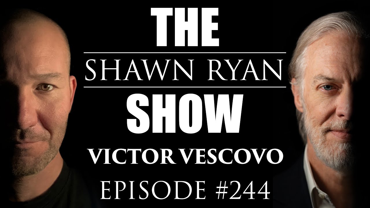 YouTube post by @ShawnRyanShow for ROKA. Caption reads: Victor Vescovo – Solo Dive to the Titanic, Cloning....
