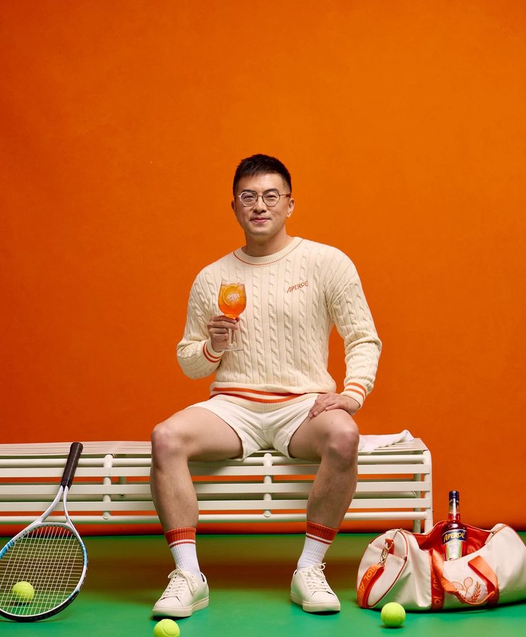 Instagram post by @fayedunaway for Aperol Spritz. Caption reads: something for everyone to consider!!!....