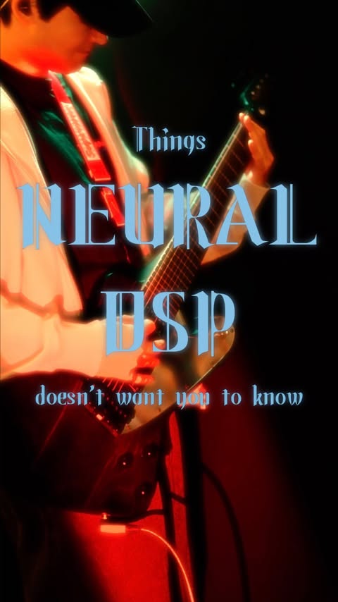 Instagram post by @pvlse.cvlt for Neural DSP. Caption reads: Things @neuraldsp doesn't want you to know 🤫😈....