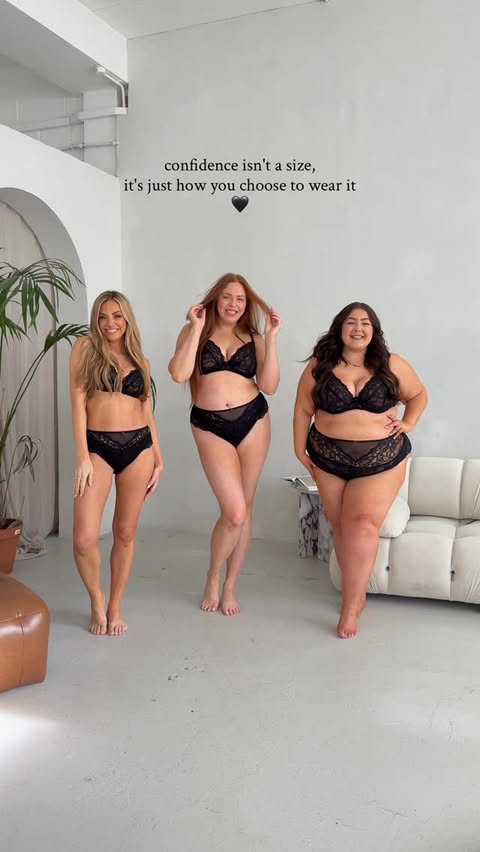 Instagram post by @laurajfarr for Ann Summers. Caption reads: [...] matching set, three sizes, same worth....
