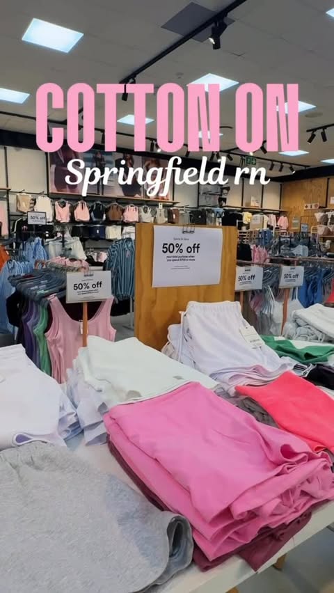Instagram post by @poorer_the_explorer for Cotton On Body. Caption reads: 50% off when you spend over R700 at Cotton On....