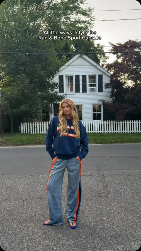 Instagram post by @halleykate for rag & bone. Caption reads: Style the @ragandbone Sport Capsule collection....