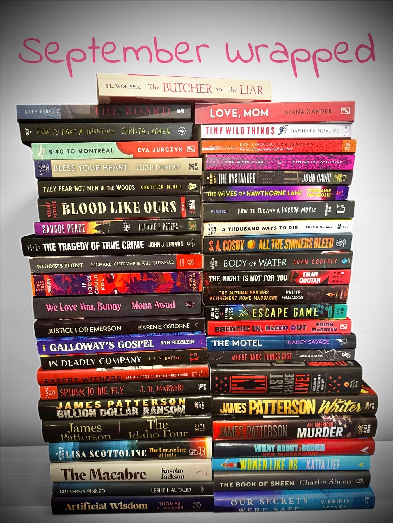 Instagram post by @bookgirlbrown_reviews for Gallery Books Group. Caption reads: SEPTEMBER✶WRAPPED
#ad much love for my....