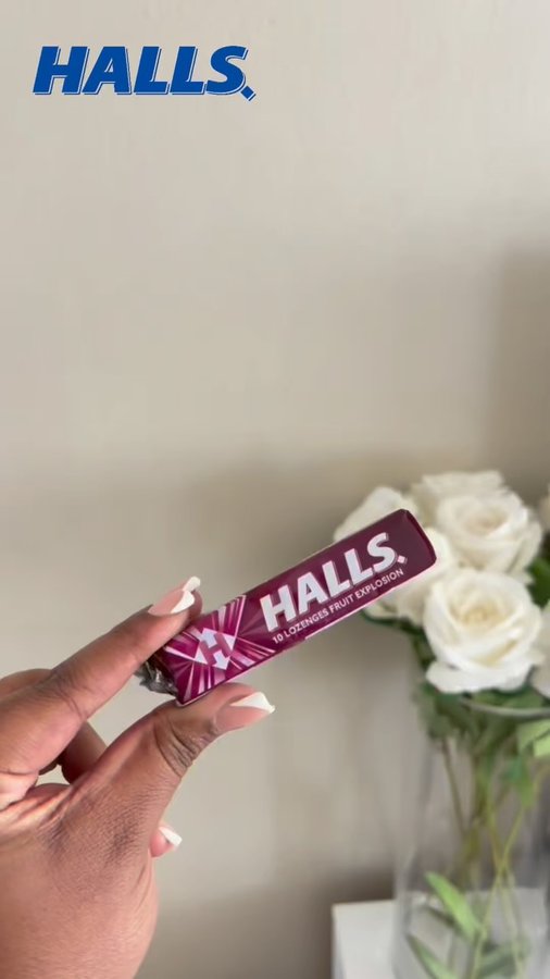Instagram post by @desree_h_ for Halls. Caption reads: Board exam stress? Not this side! Halls has me....
