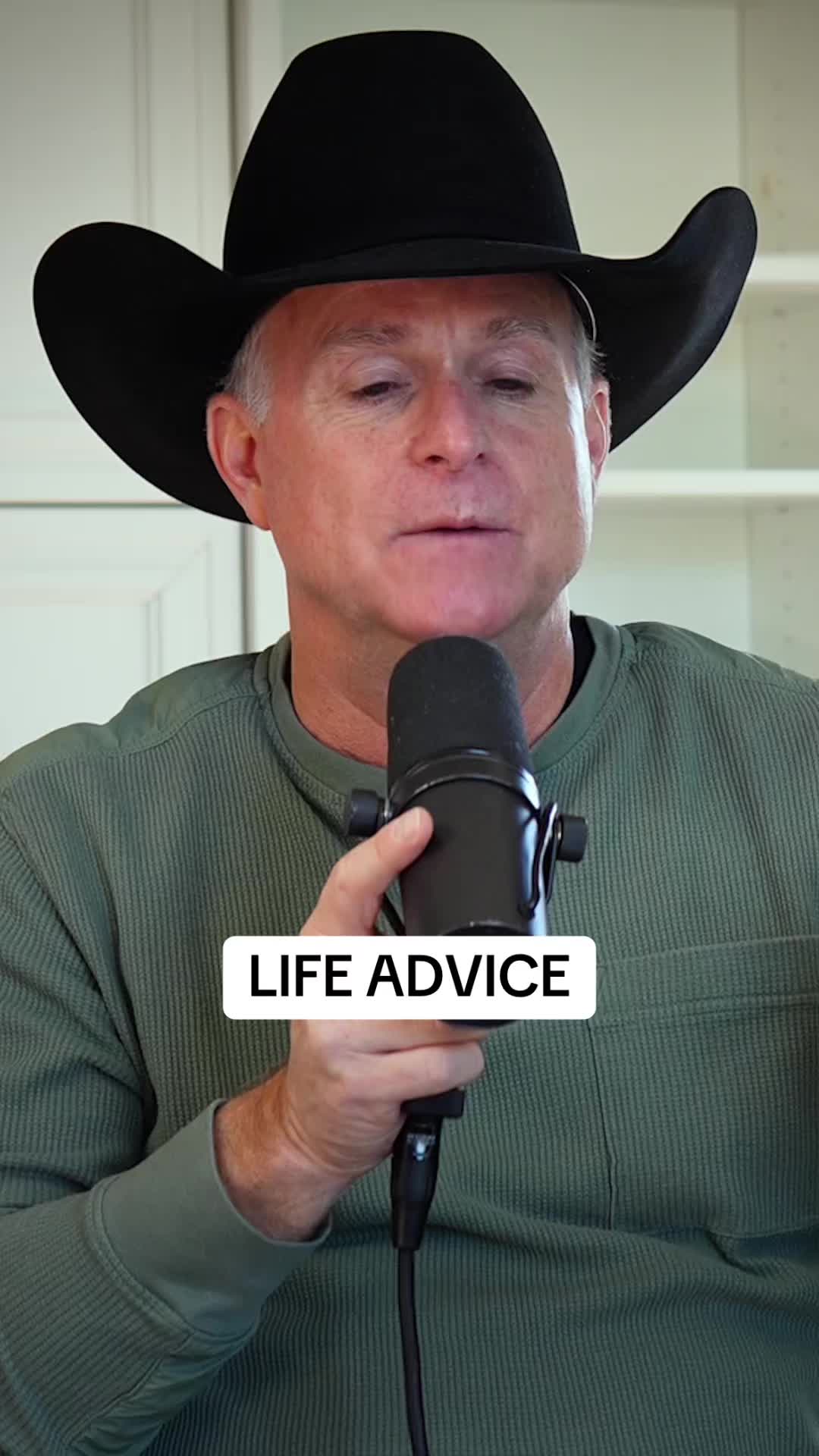 TikTok post by @letsfreakinrodeo for Boot Barn. Caption reads: LIFE ADVICE FROM @Flint Rasmussen #LFR Presented....